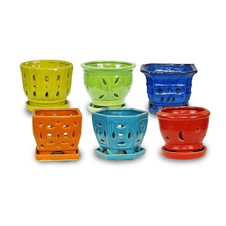 Ceramo 55 Rainbow Orchid Pot RNOP-5-ASST